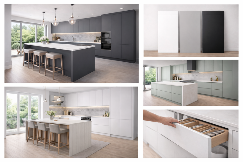 Handleless / J-Pull Kitchen Doors | Bespoke Design