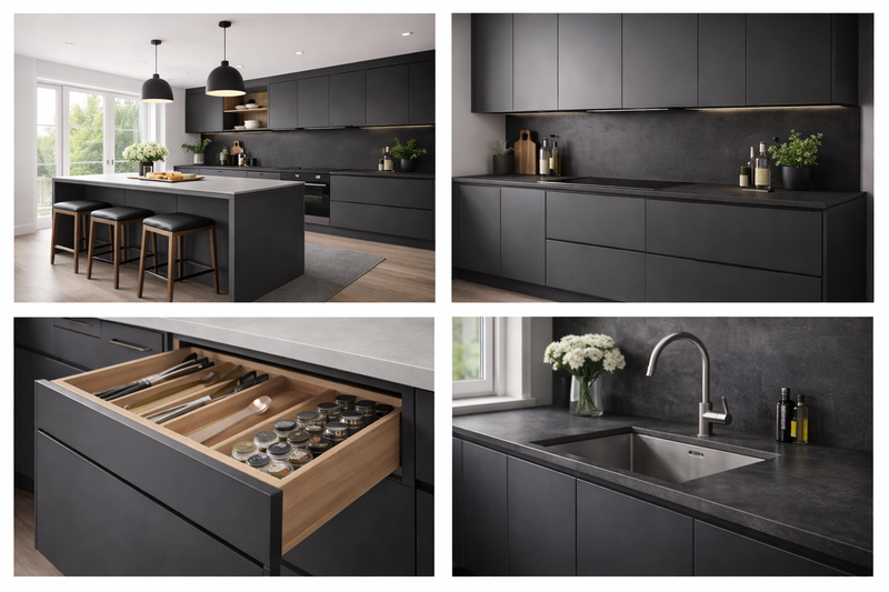 Modern Slab Kitchen Doors | Bespoke Design