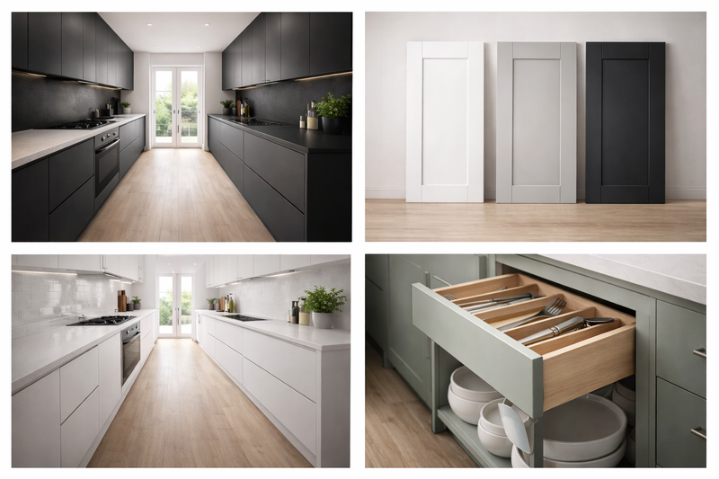 Modern Slab Kitchen Doors | Bespoke Design