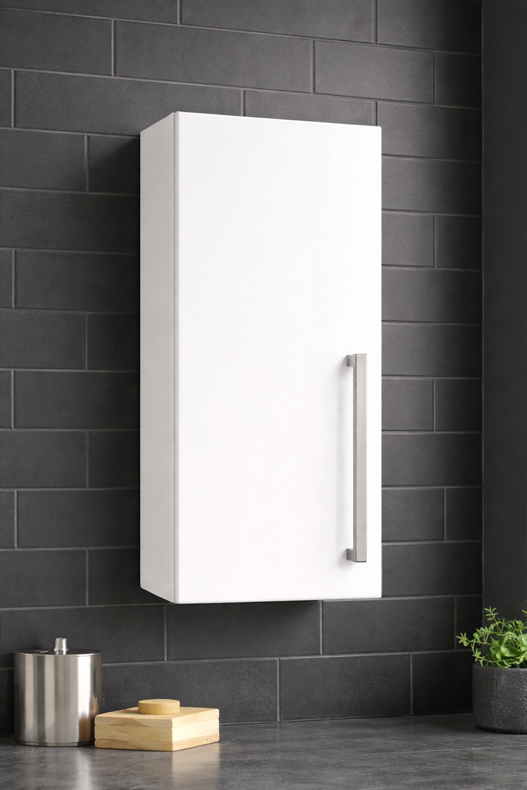 MFC White Flat Pack Kitchen Wall Unit (720mm High) + White Gloss Door(s) | 300–1000mm Width