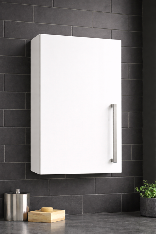 MFC White Flat Pack Kitchen Wall Unit (720mm High) + White Gloss Door(s) | 300–1000mm Width